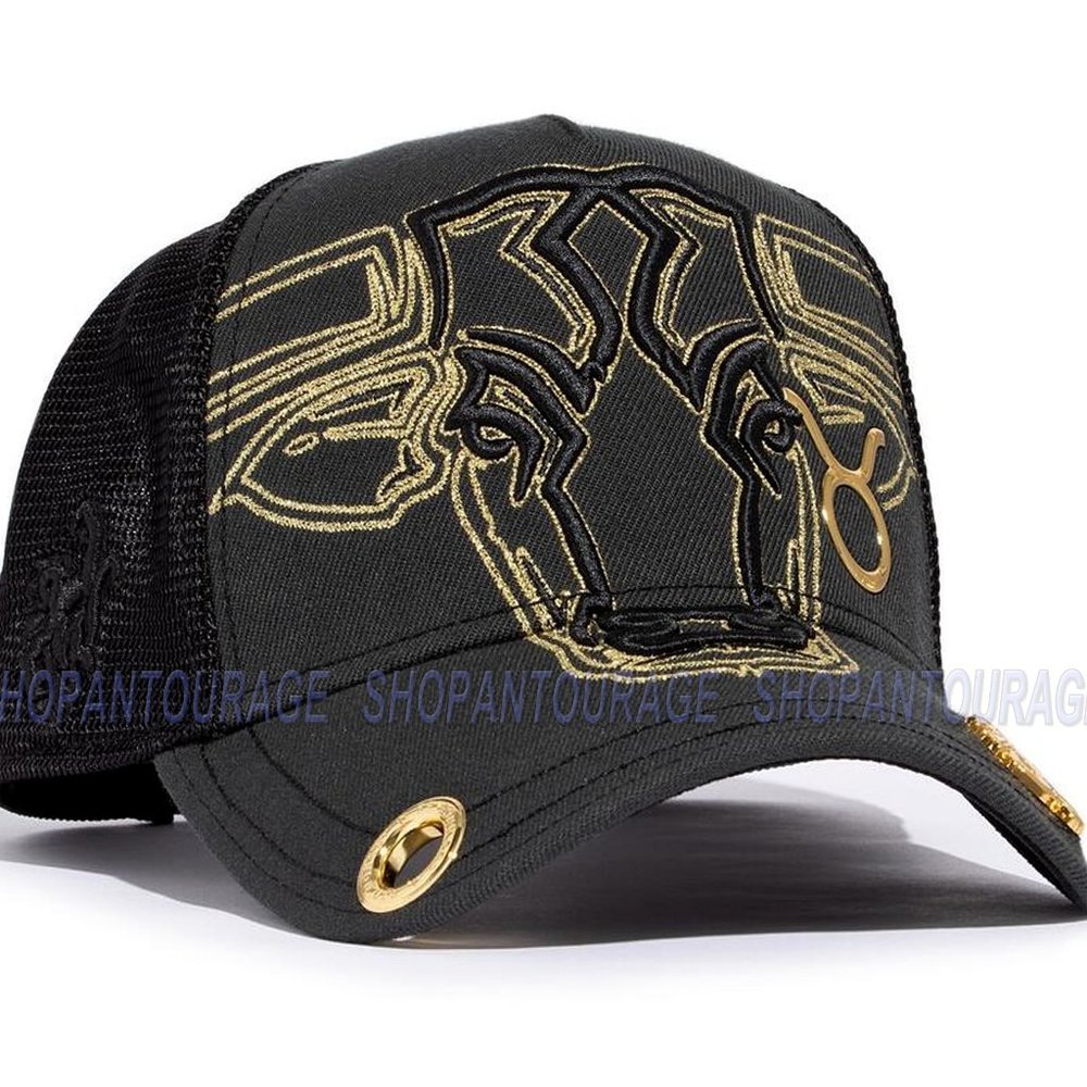 Red Monkey Taurus Black RM1426 New Zodiac Series Limited Edition Trucker Hat Cap - Picture 2 of 7